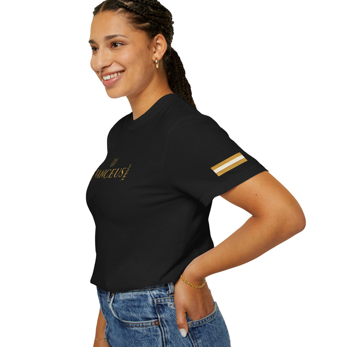 Gilded Tee in Black