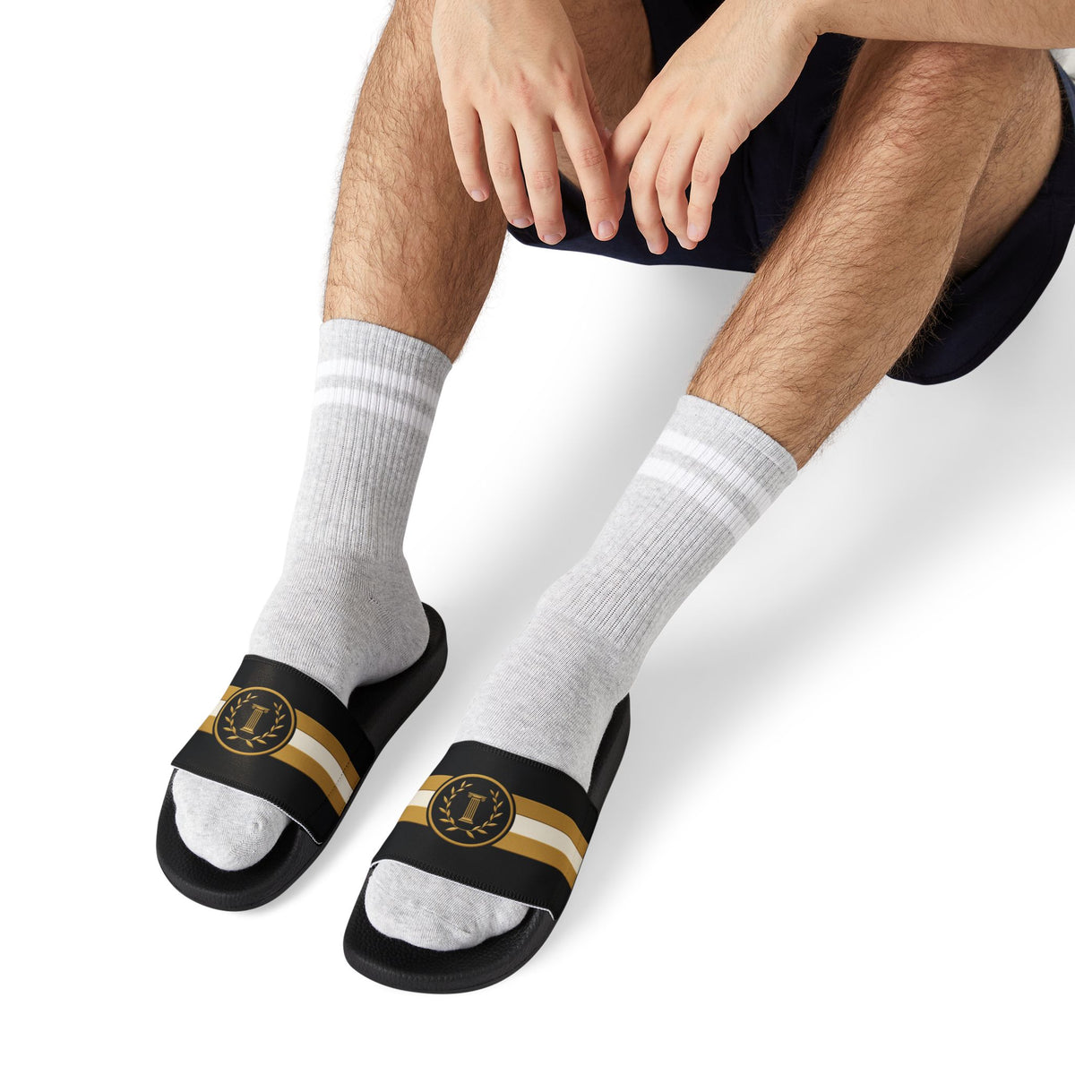 Aegean Slide in Black