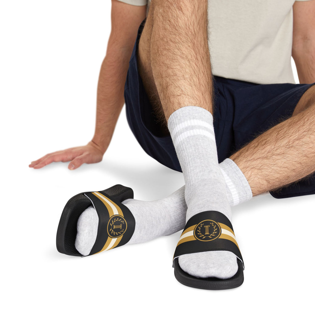 Aegean Slide in Black