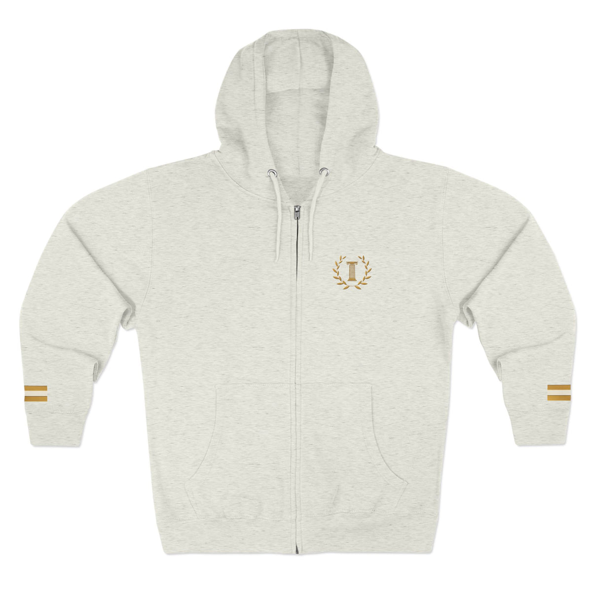 Achilles Zip Hoodie in Oatmeal Heather
