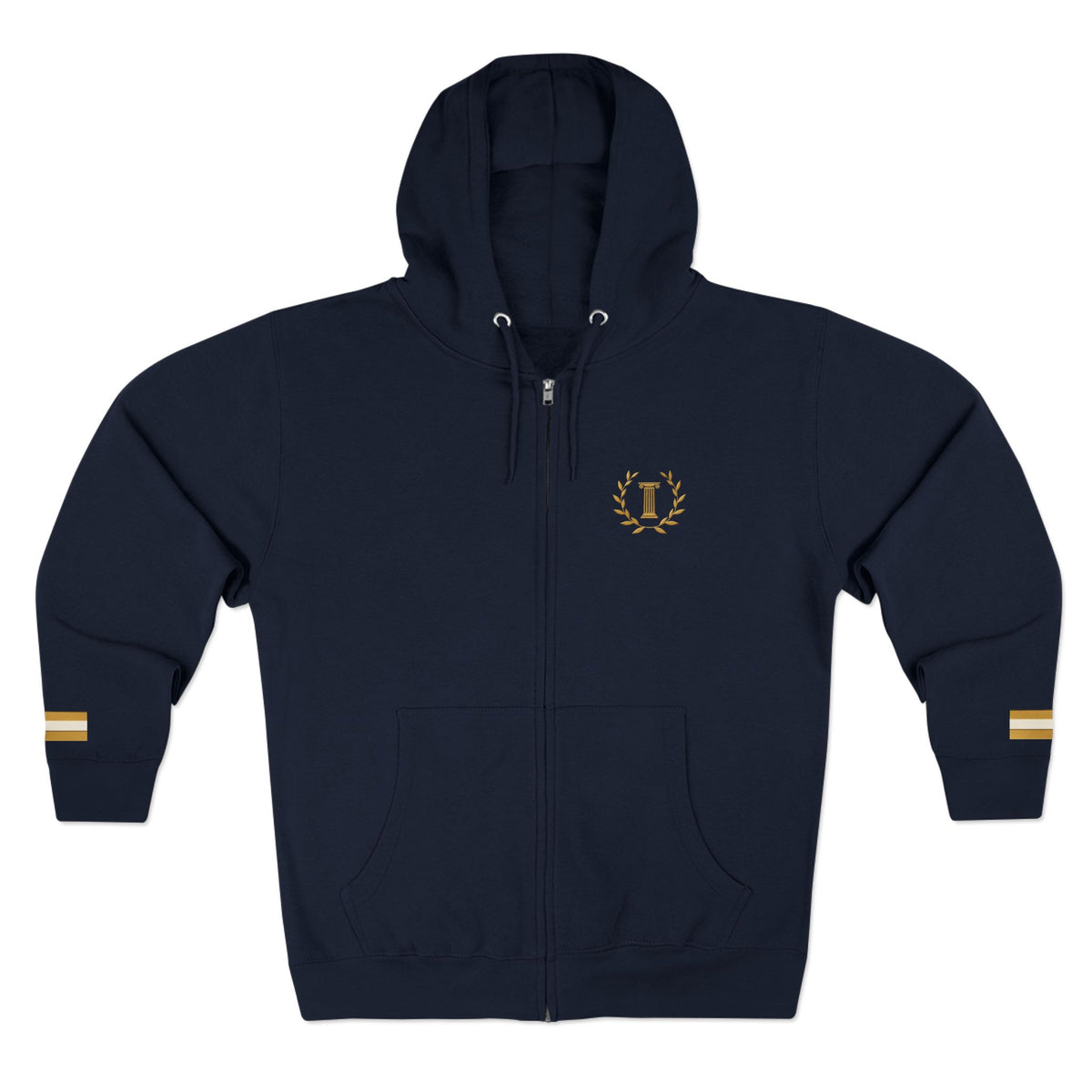 Achilles Zip Hoodie in Navy